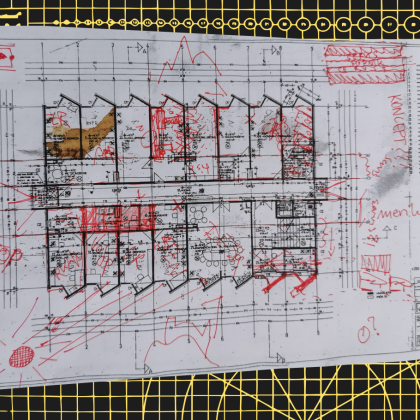 Korekture na tlorisu 6. nadstropja ŠDRŠ