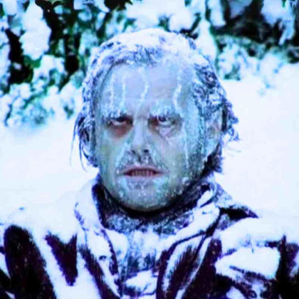 zamrznjen v The Shining pa to