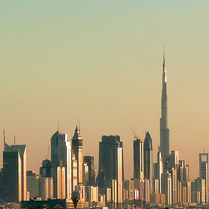 Skyline mesta Dubaj leta 2010