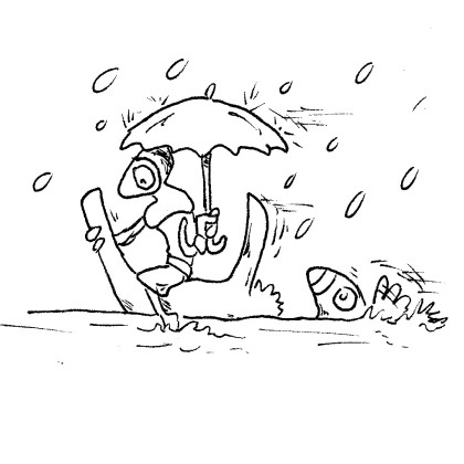 Tik in alpaka sredi povodnji