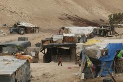 Beduinska vas v puščavi Negev