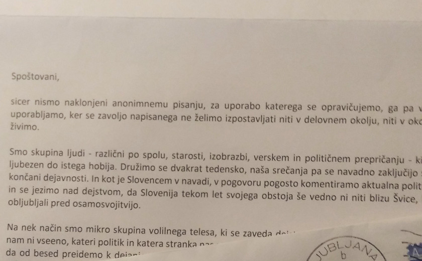 Prejeli smo: Anonimni poziv za idejo »dva mandata«