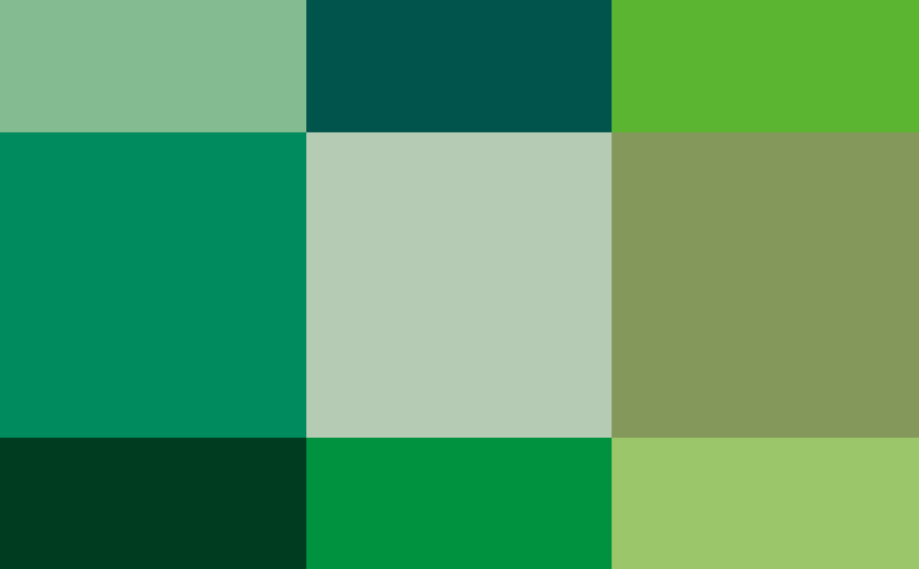 50 shades of green 